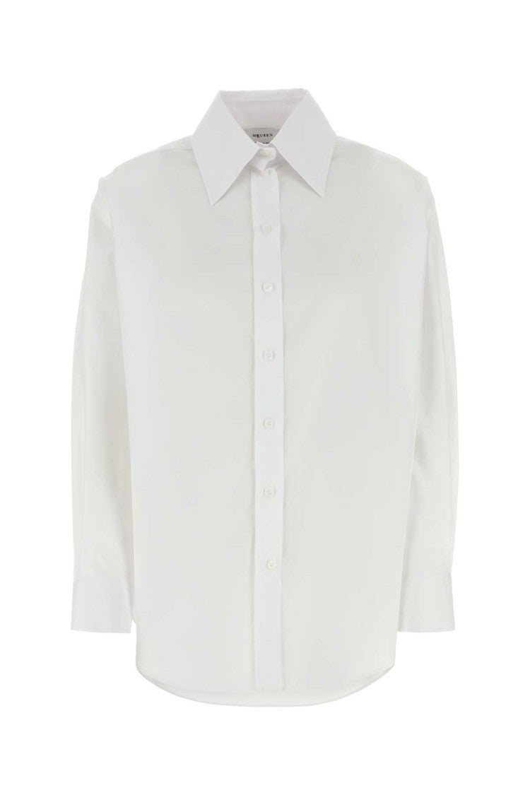 Alexander Mcqueen White Poplin Shirt