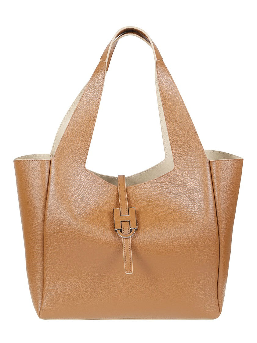Hogan H01x H Shopping Calf Leather Tote Bag