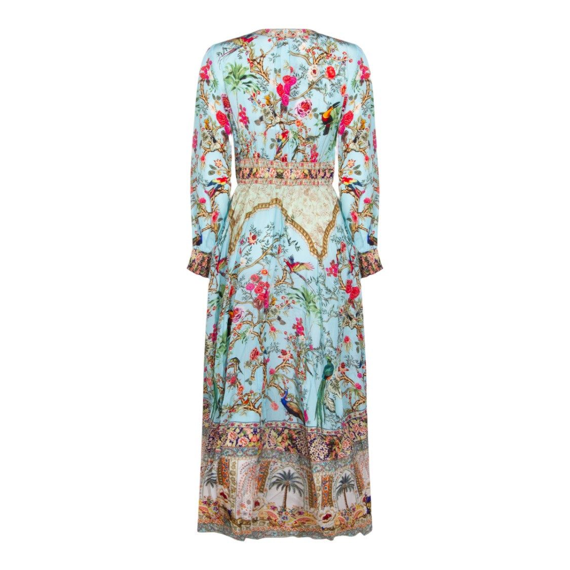 Camilla Flowing Dress With Intricate Patterns And Vibrant Colors