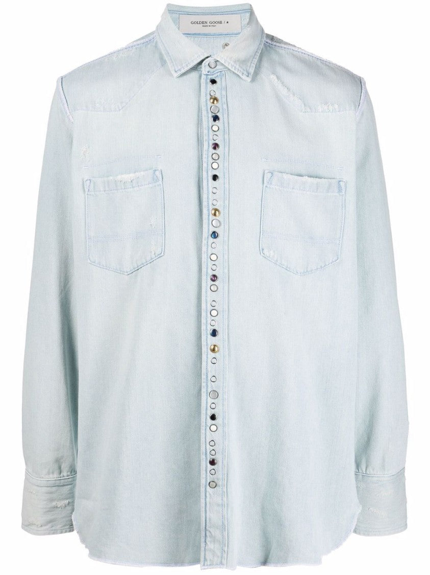 Golden Goose Bleached Studded Shirt