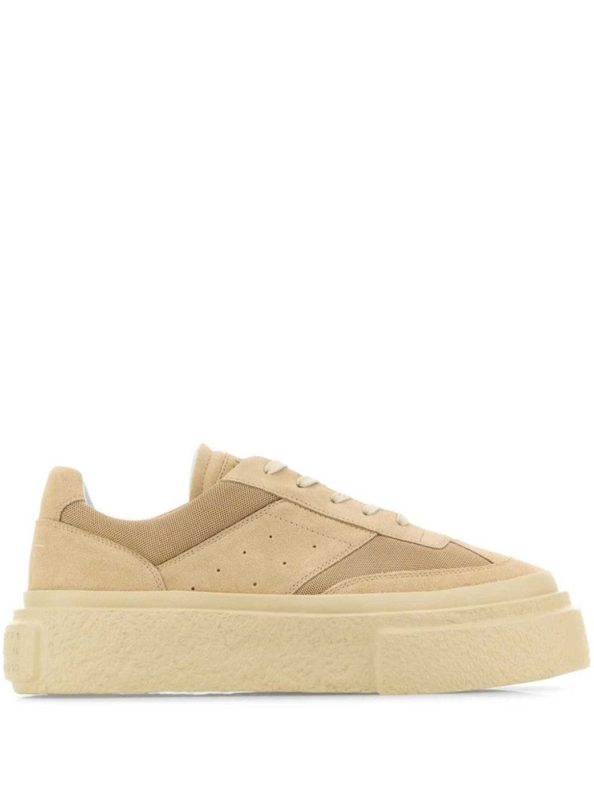 Mm6 By Maison Margiela Chunky Sole Beige Sneakers