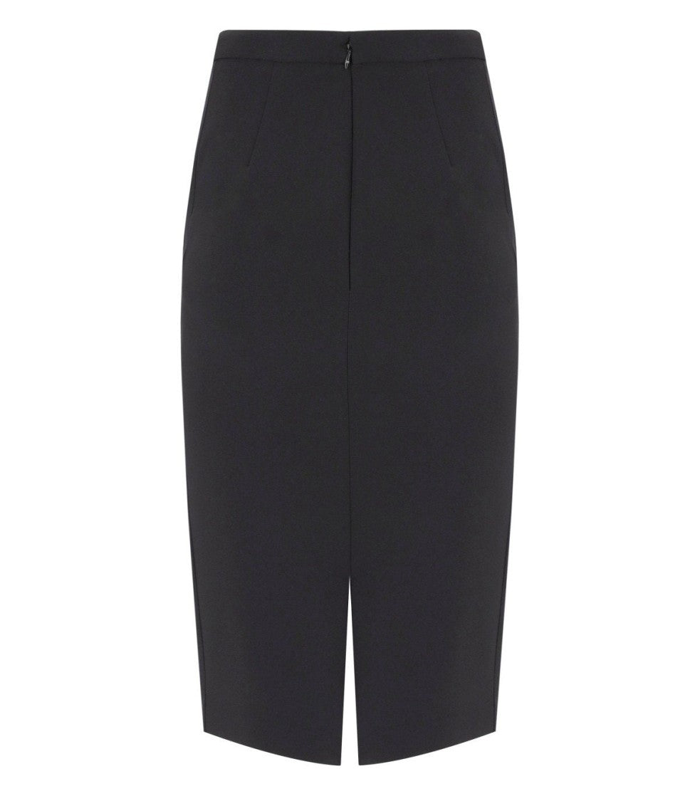 Elisabetta Franchi Black Skirt With Logo