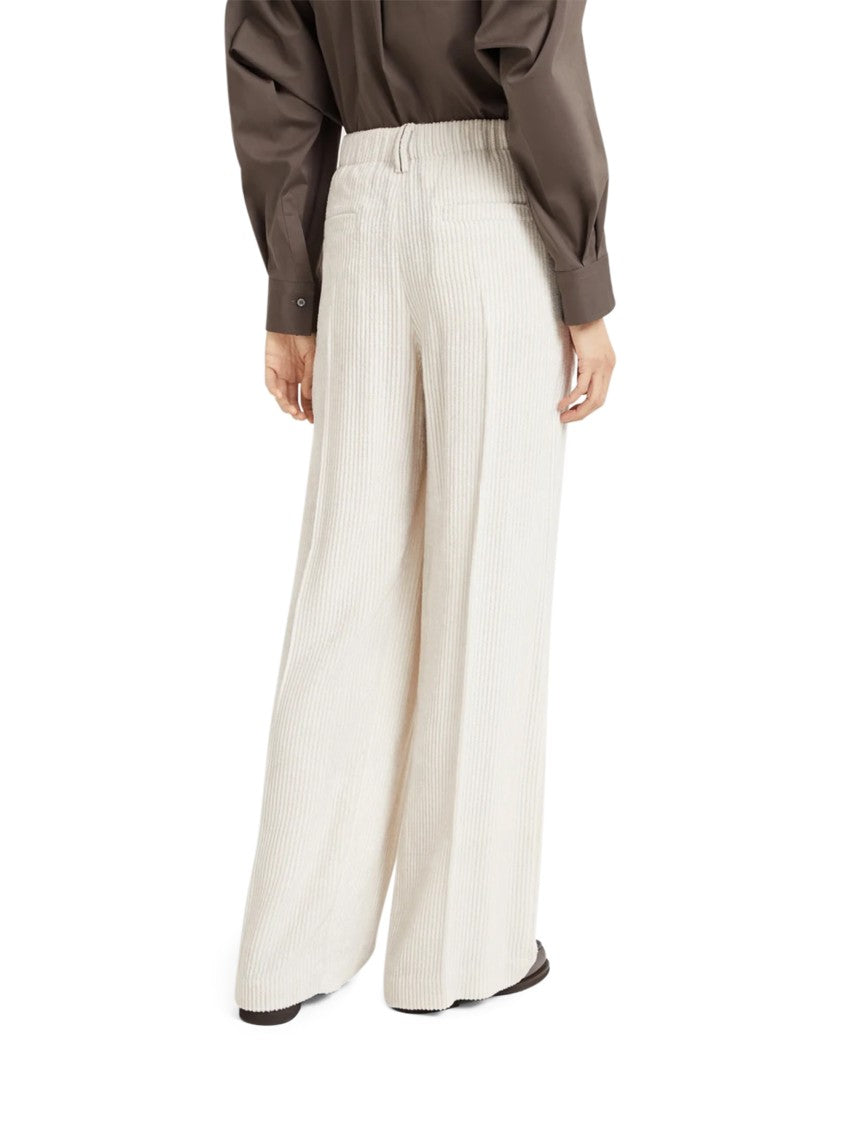 Brunello Cucinelli Wide-Leg Trousers With High Waist