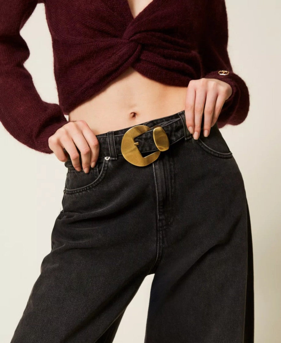 Twin-Set Wide-Leg Balloon Jeans