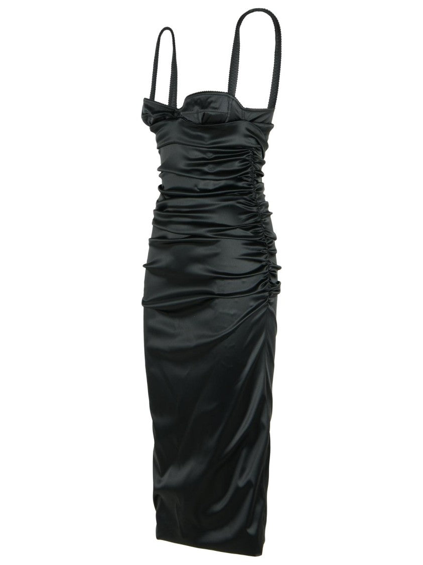 Dolce & Gabbana Black Silk Blend Dress