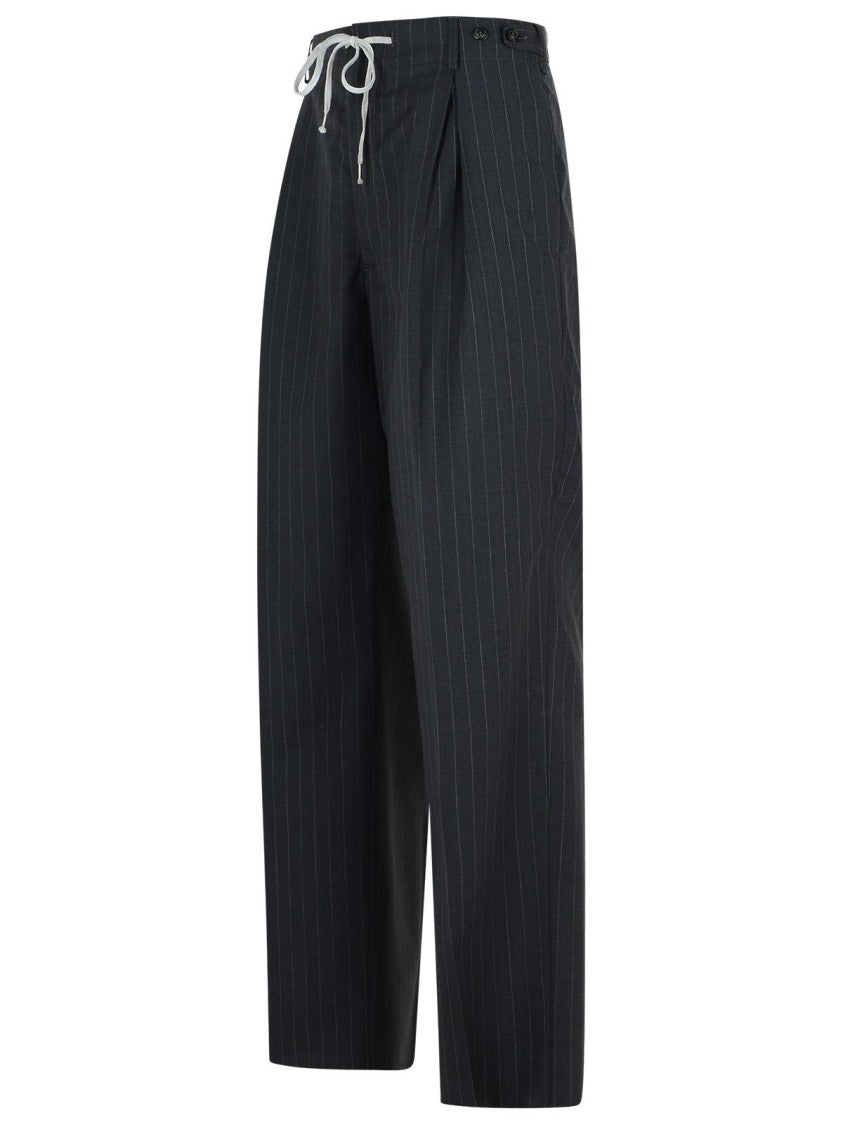 Maison Margiela Dark Grey Wool Trousers