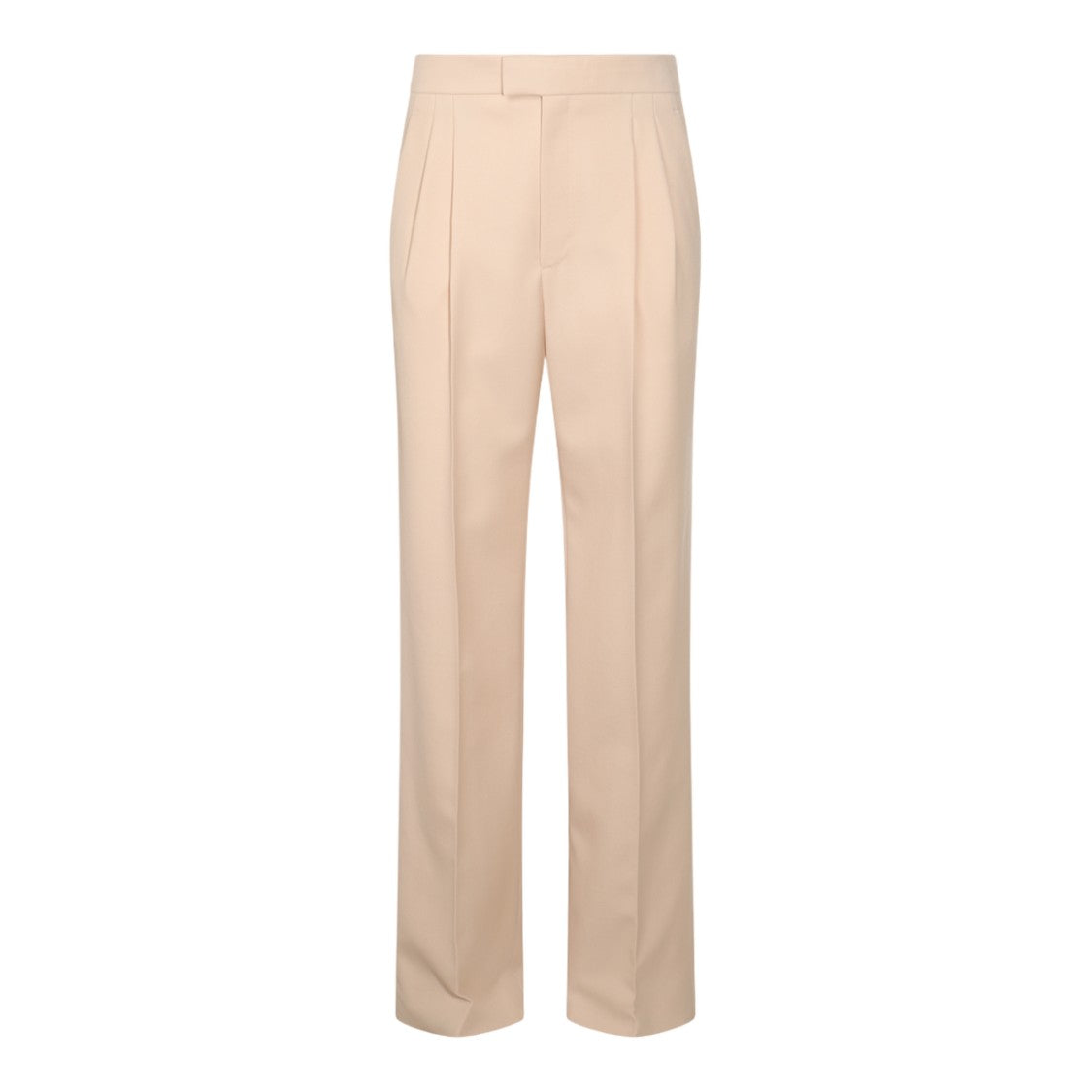 Valentino Tailored White Trousers With Subtle Pleats