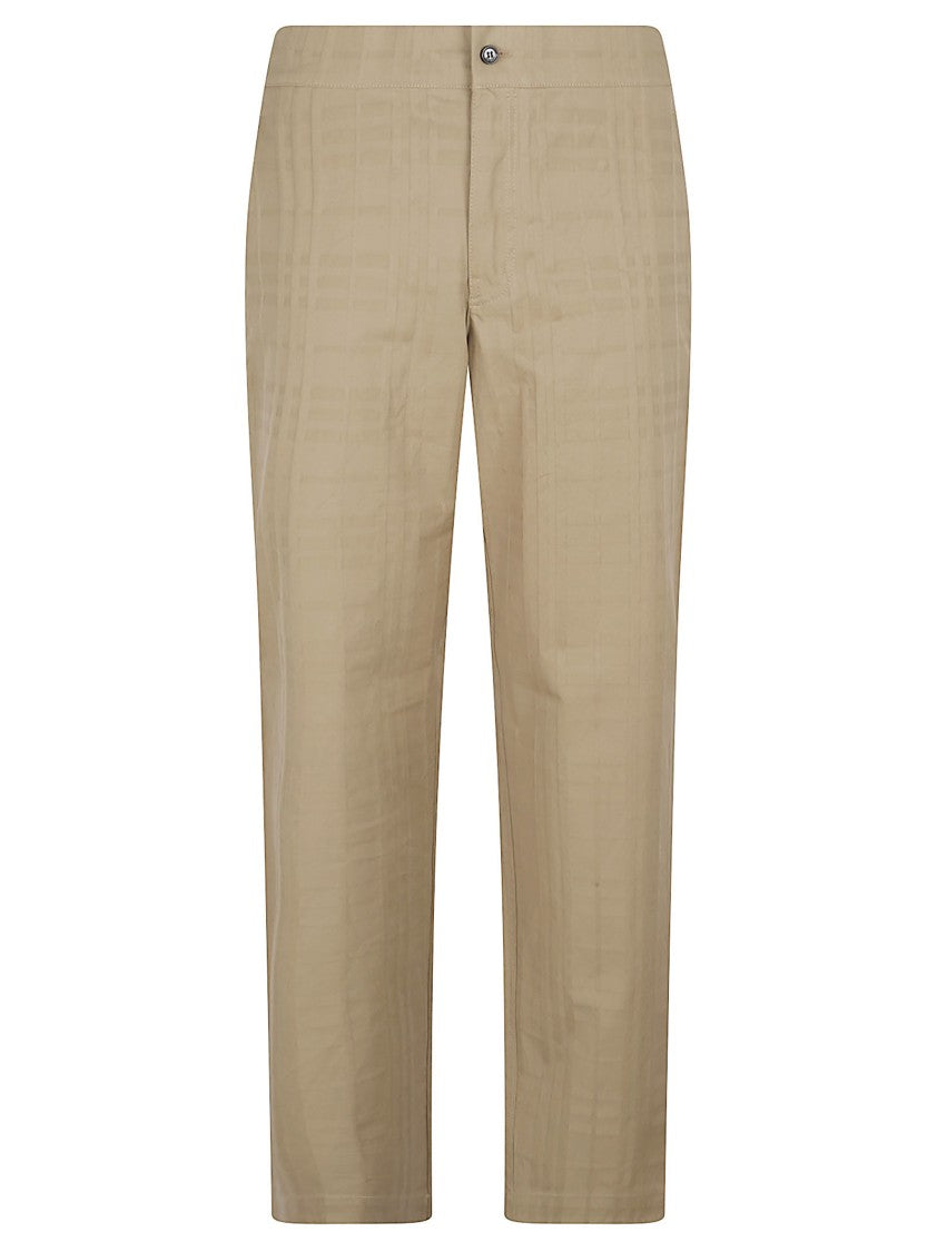 Burberry Straight-Leg Trousers With Checkered Pattern