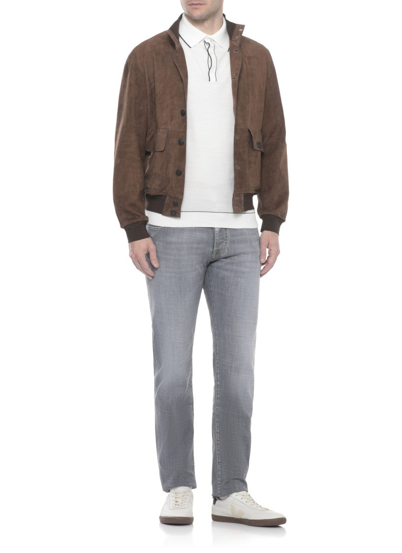 The Jack Leathers Brown Riverside Suede Leather Jacket