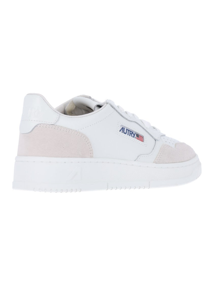 Autry Low-Top Sneakers With Rounded Toe And Multicolor Logo