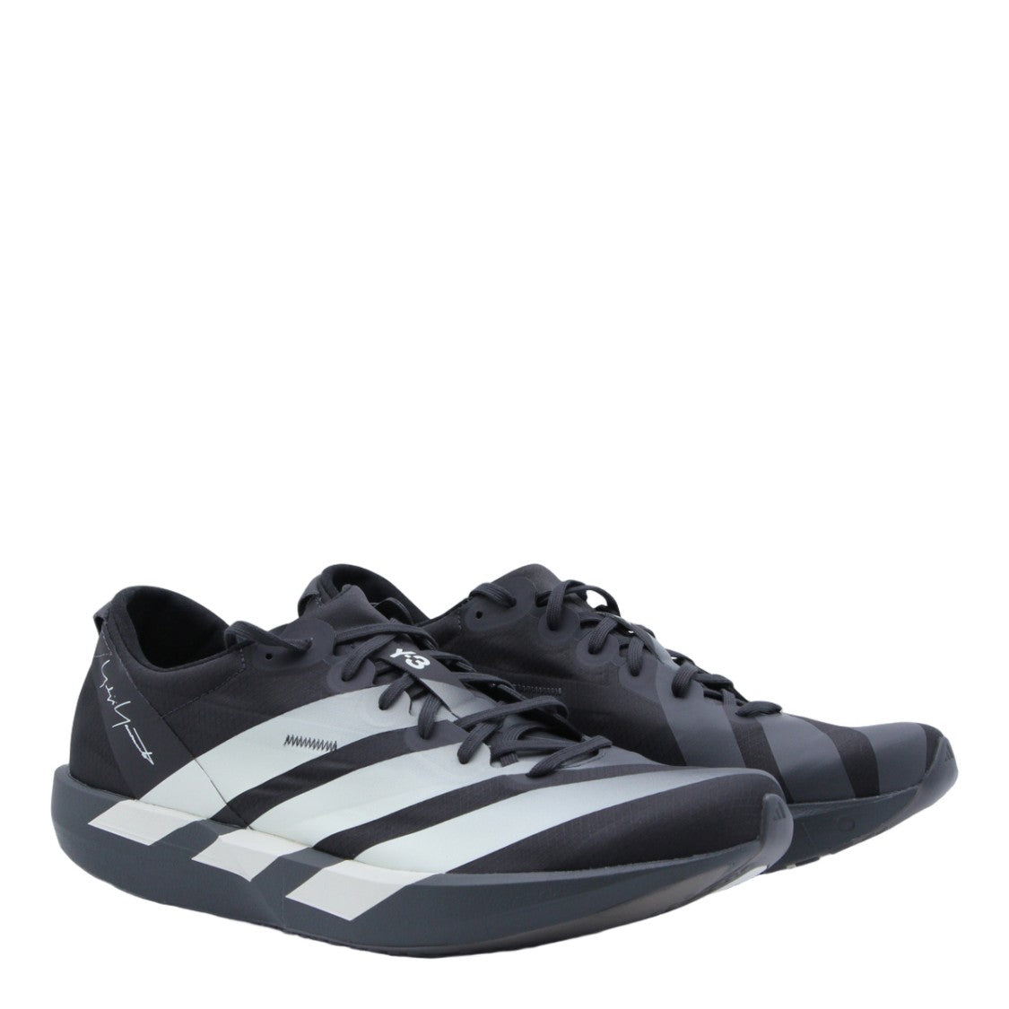 Y-3 Low-Profile Sneakers With Bold Diagonal Stripes