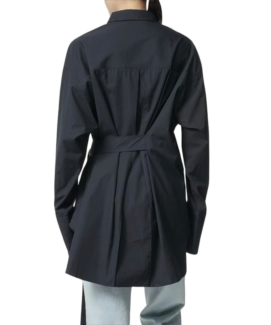 Studio Nicholson Structured Cotton Blouse With Tailored Silhouette