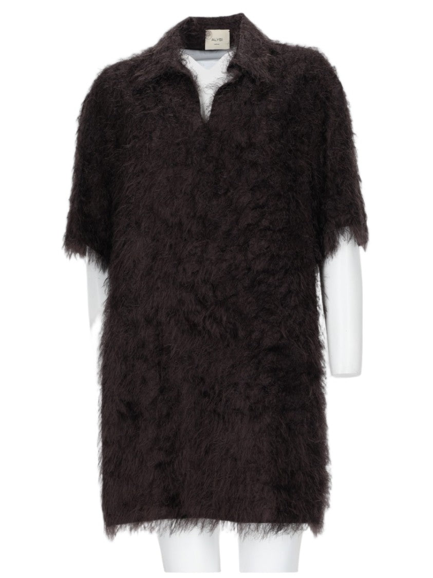 Alysi Fringed Textured Mini Dress By Alysi