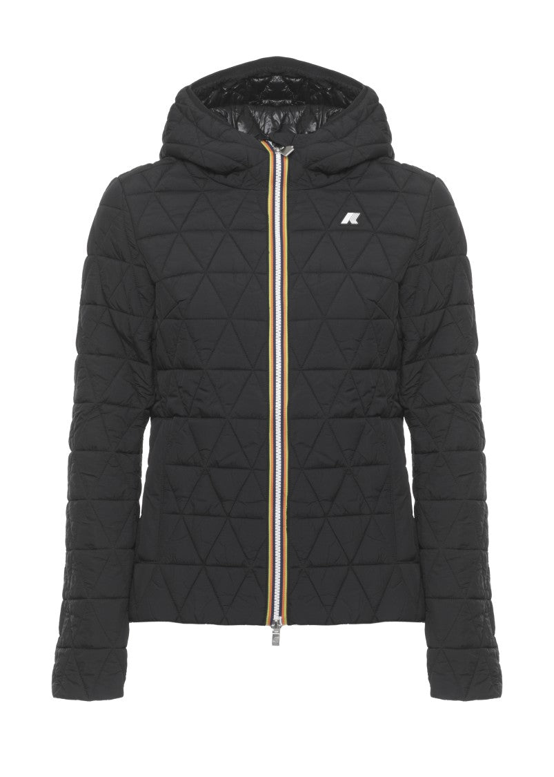 K-Way Black Lil Diamond Quilted Jacket