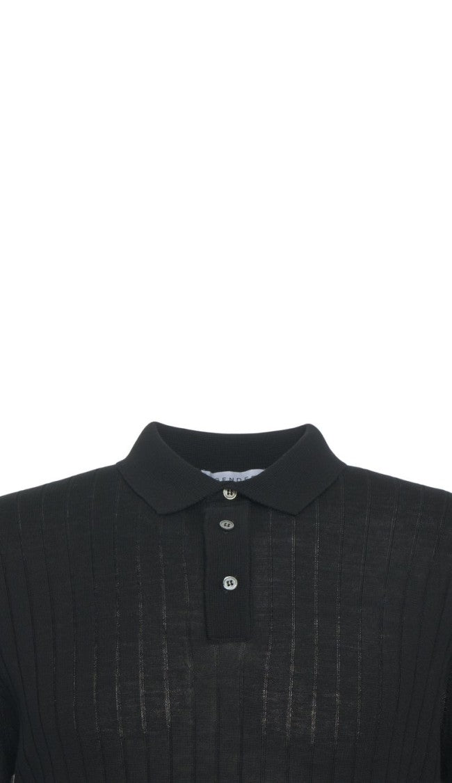 Gender Fine Knit Polo Shirt