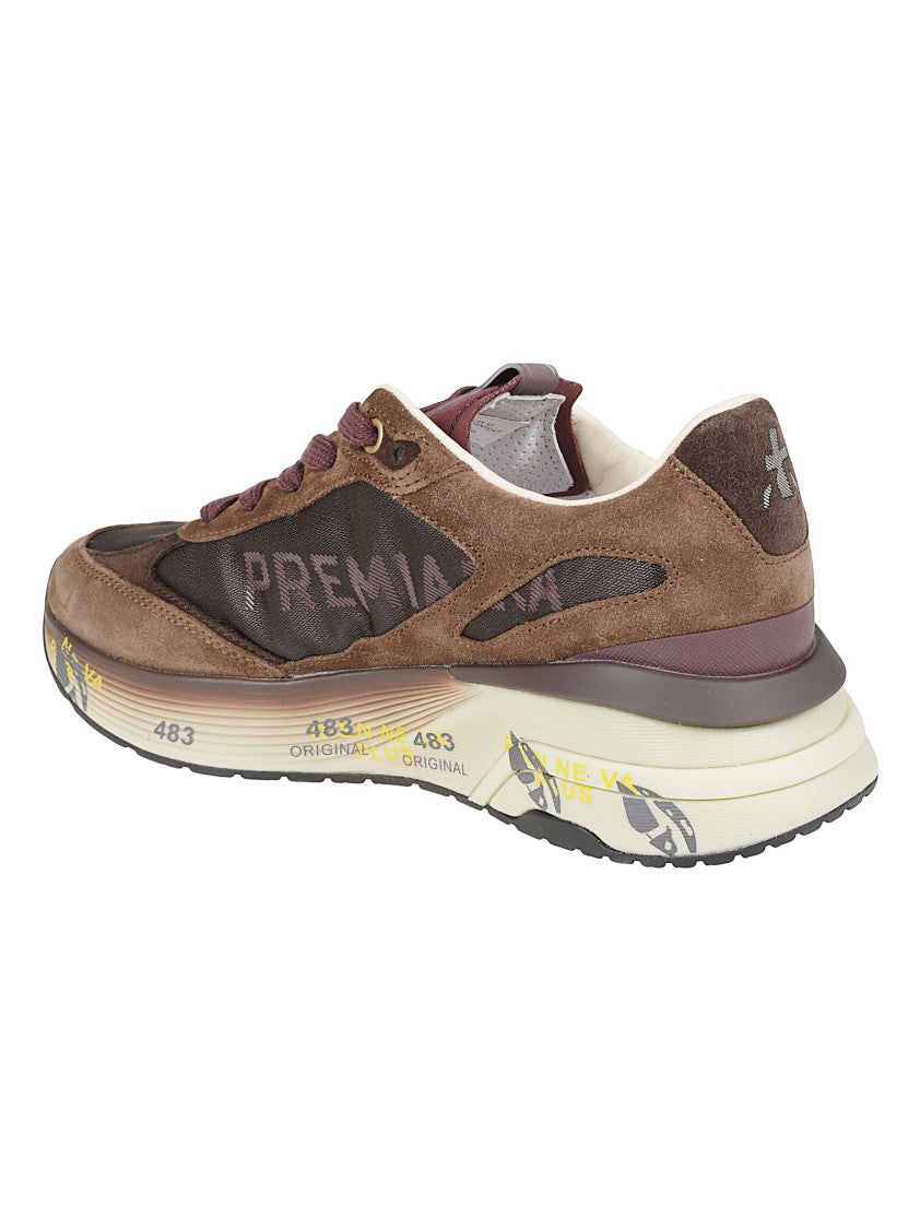 Premiata Earthy Brown Moerund Calf Leather Sneakers