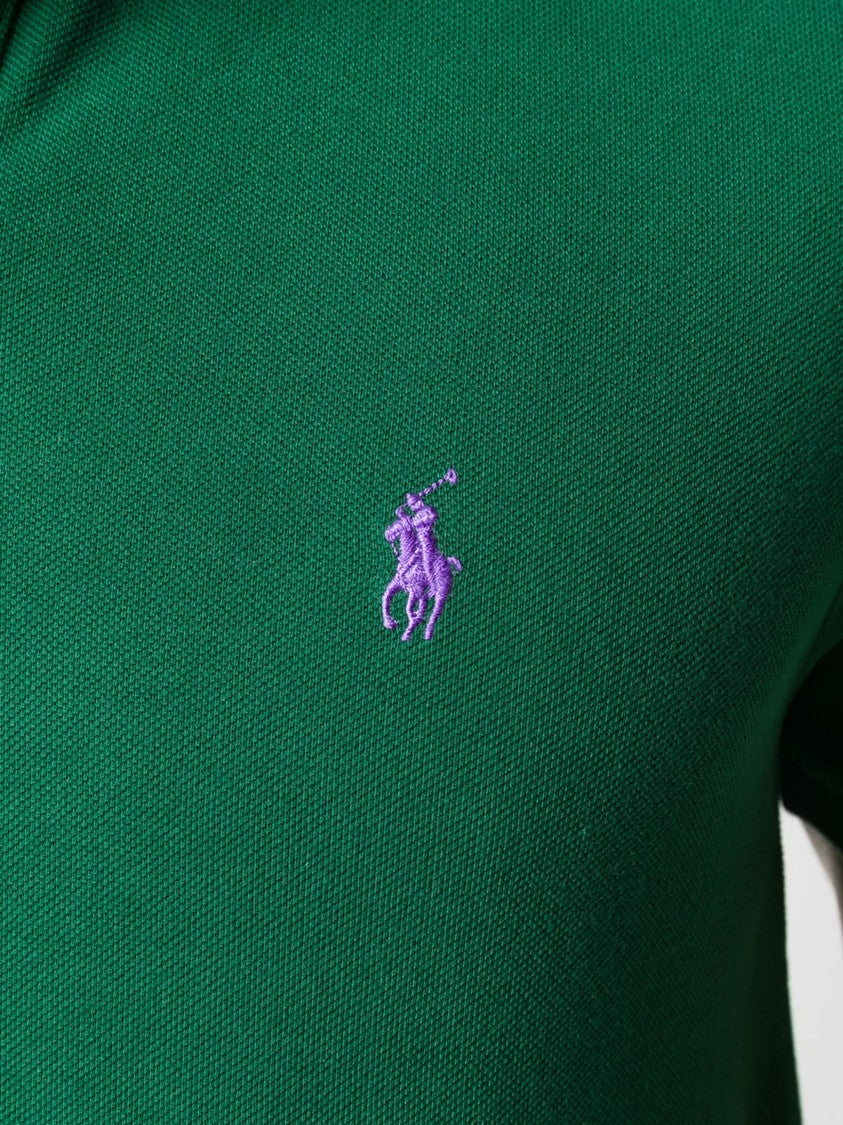 Polo Ralph Lauren Deep Green Polo Shirt Piqué Knit