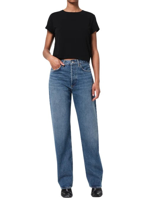 Agolde Kelly High-Rise Straight-Leg Jeans