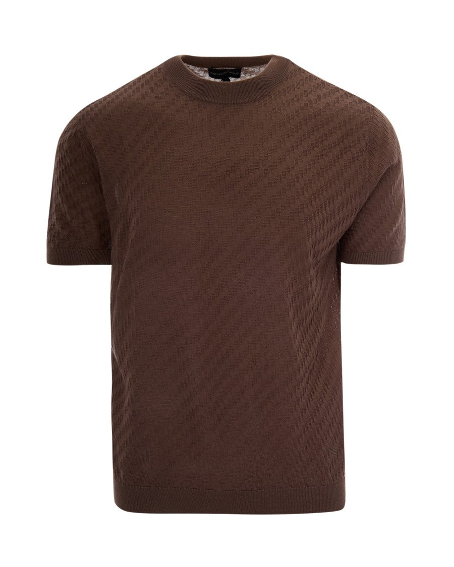 Emporio Armani Textured Knit Slim-Fit T-Shirt By Emporio Armani