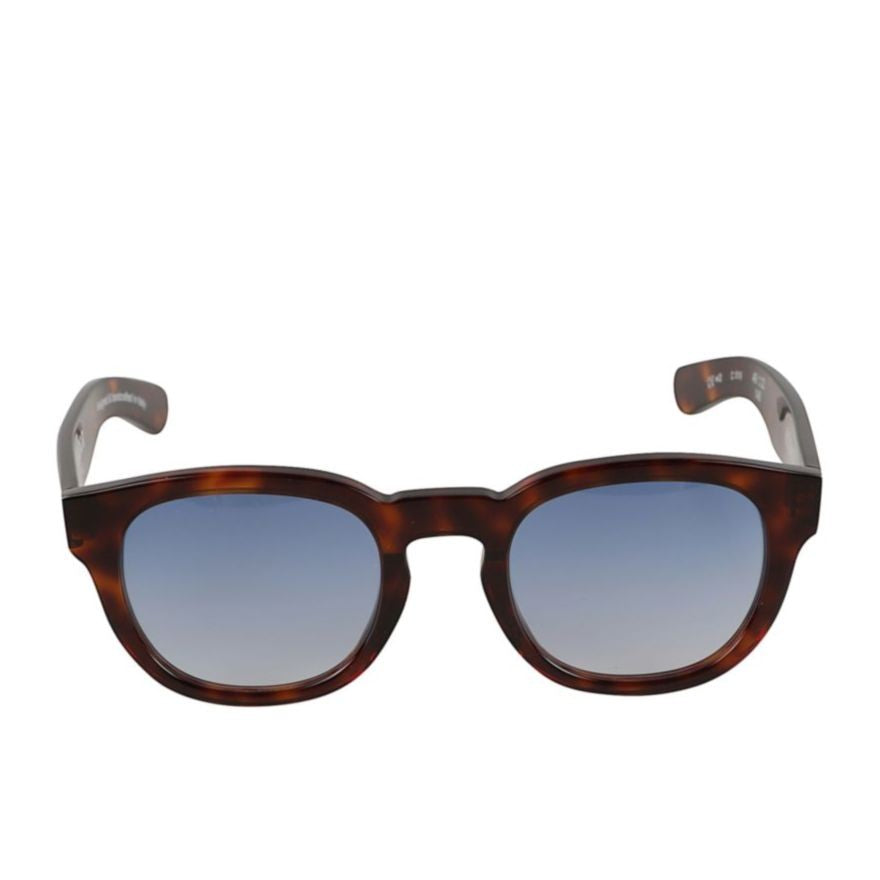 Kador Kosmo Star Round Tortoiseshell Sunglasses With Gradient Blue Lenses