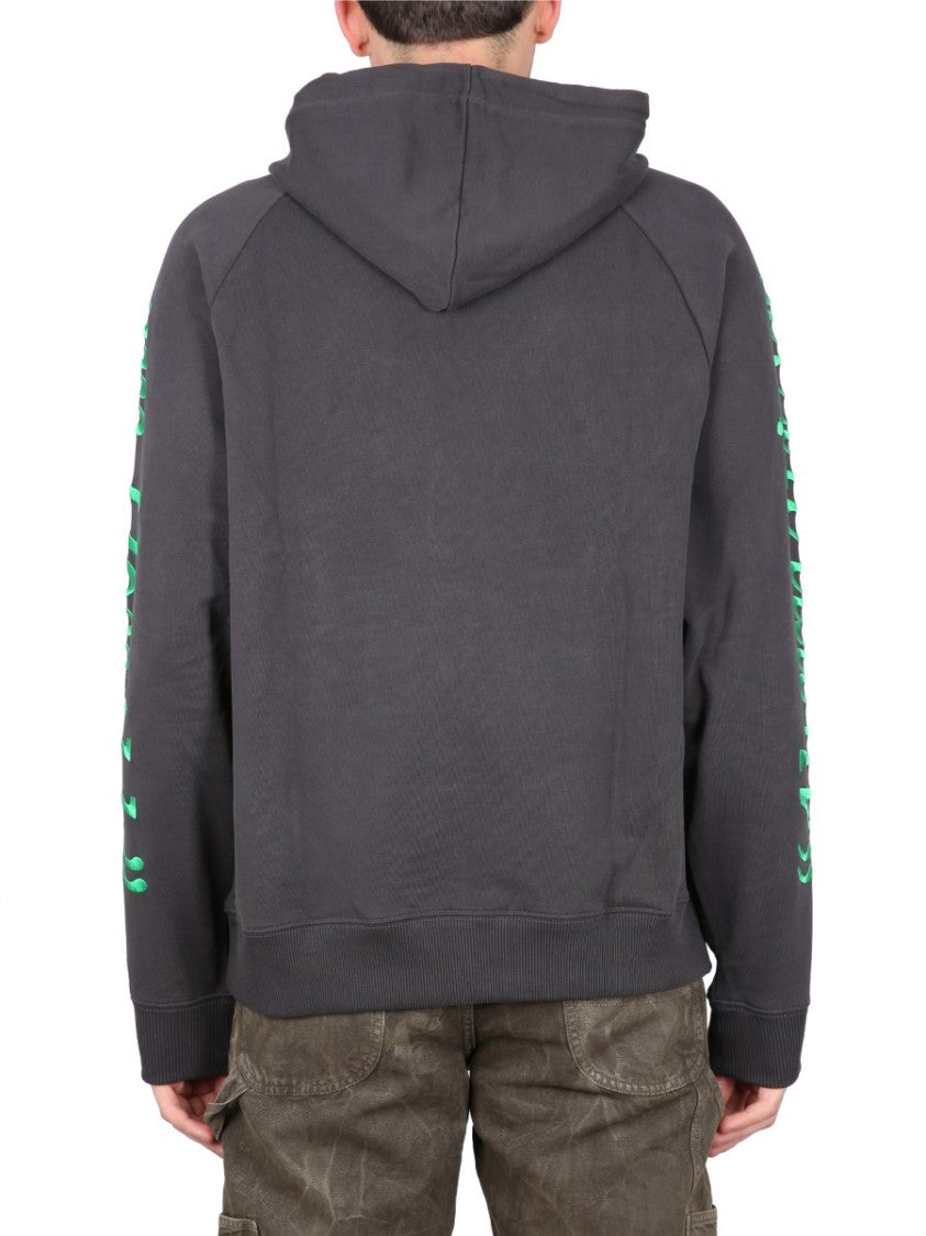 Études Grey Logo Embroidered Sweatshirt