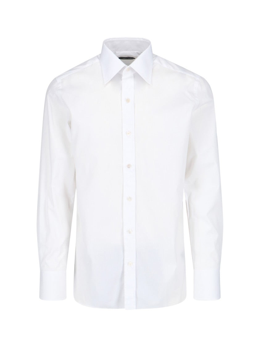 Tom Ford White Slim-Fit Cotton Shirt