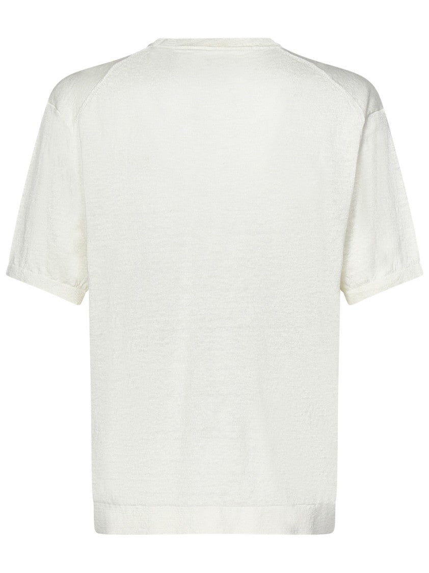 C.P. Company Relaxed-Fit White Linen T-Shirt
