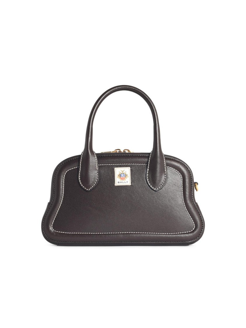 Bally Unda' Ebony Garnet Leather Bag
