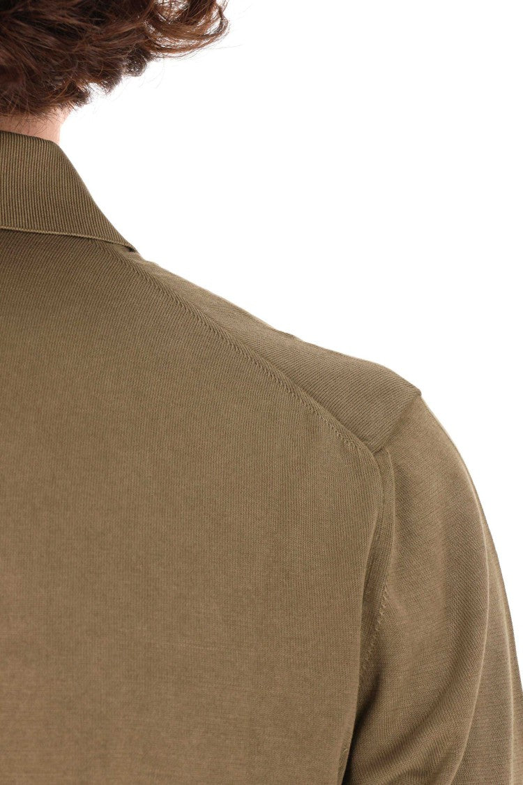 Drumohr Military Green Ice Cotton Polo Shirt