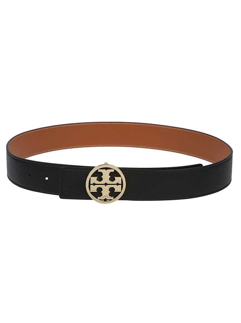 Tory Burch Miller Textured Leather Belt