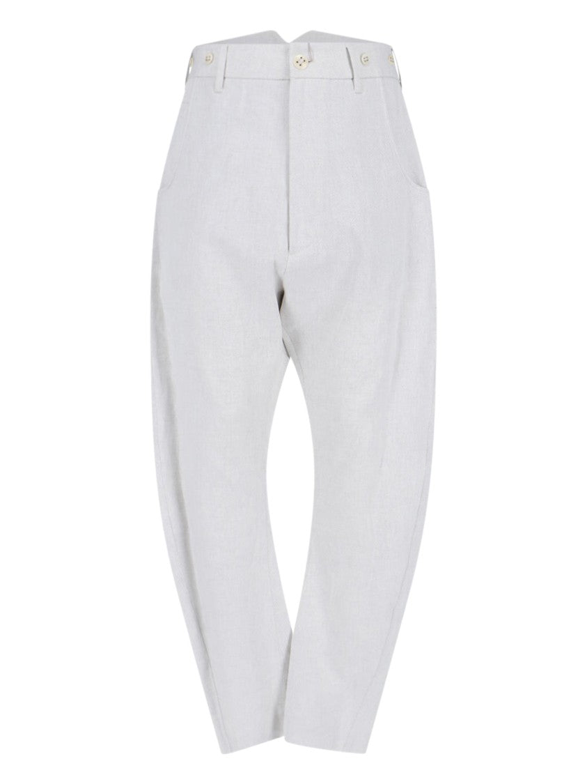 Vivienne Westwood White Buckle Trousers