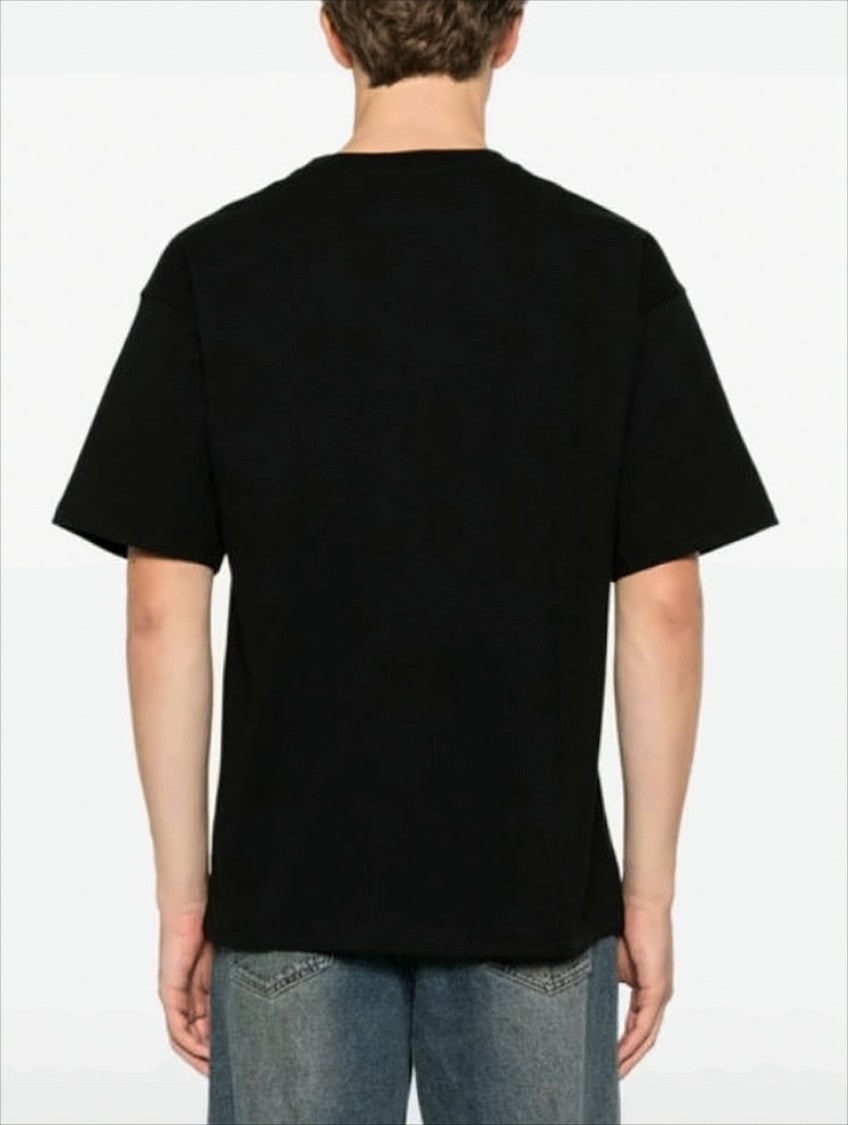 Diesel Relaxed-Fit Black Cotton T-Shirt