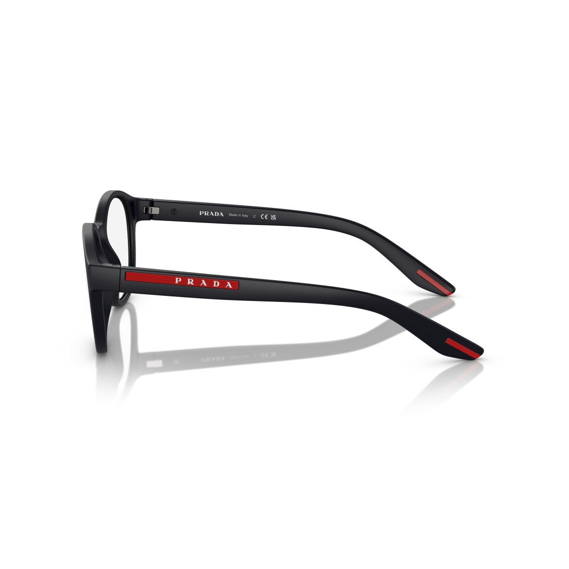 Prada Linea Rossa 0Ps 07Pv Matte Black Nylon Sunglasses