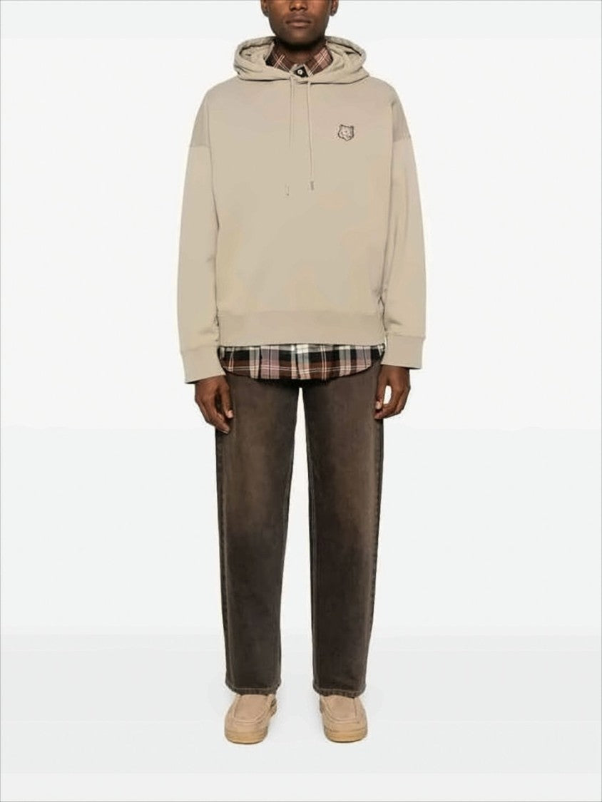 Maison Kitsuné Relaxed-Fit Oversized Hoodie With Embroidered Fox Head