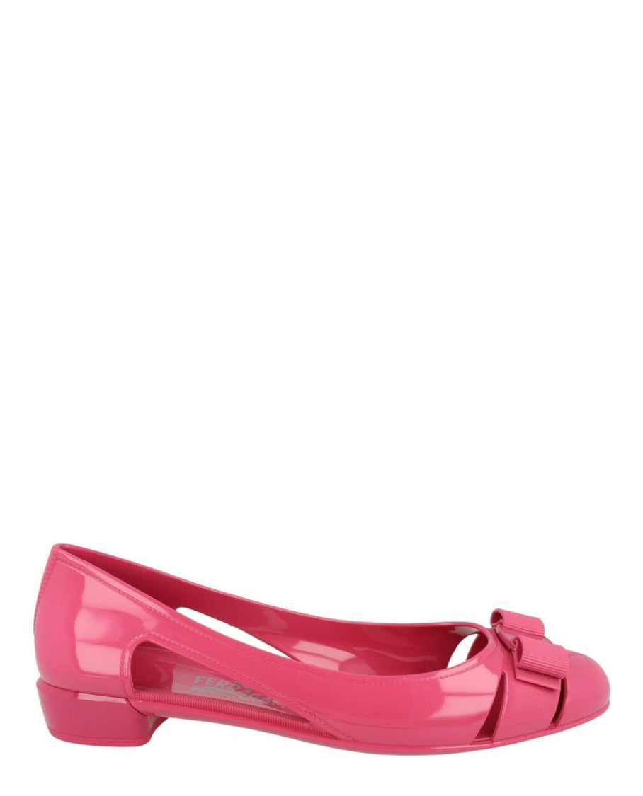 Ferragamo Vara Jelly Ballet Flats