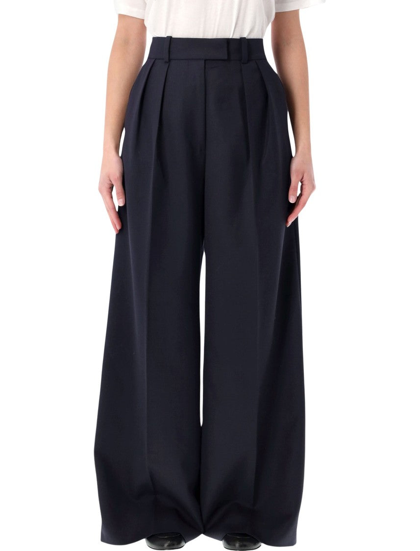 Anine Bing Lou Wool Blend Wide Trousers