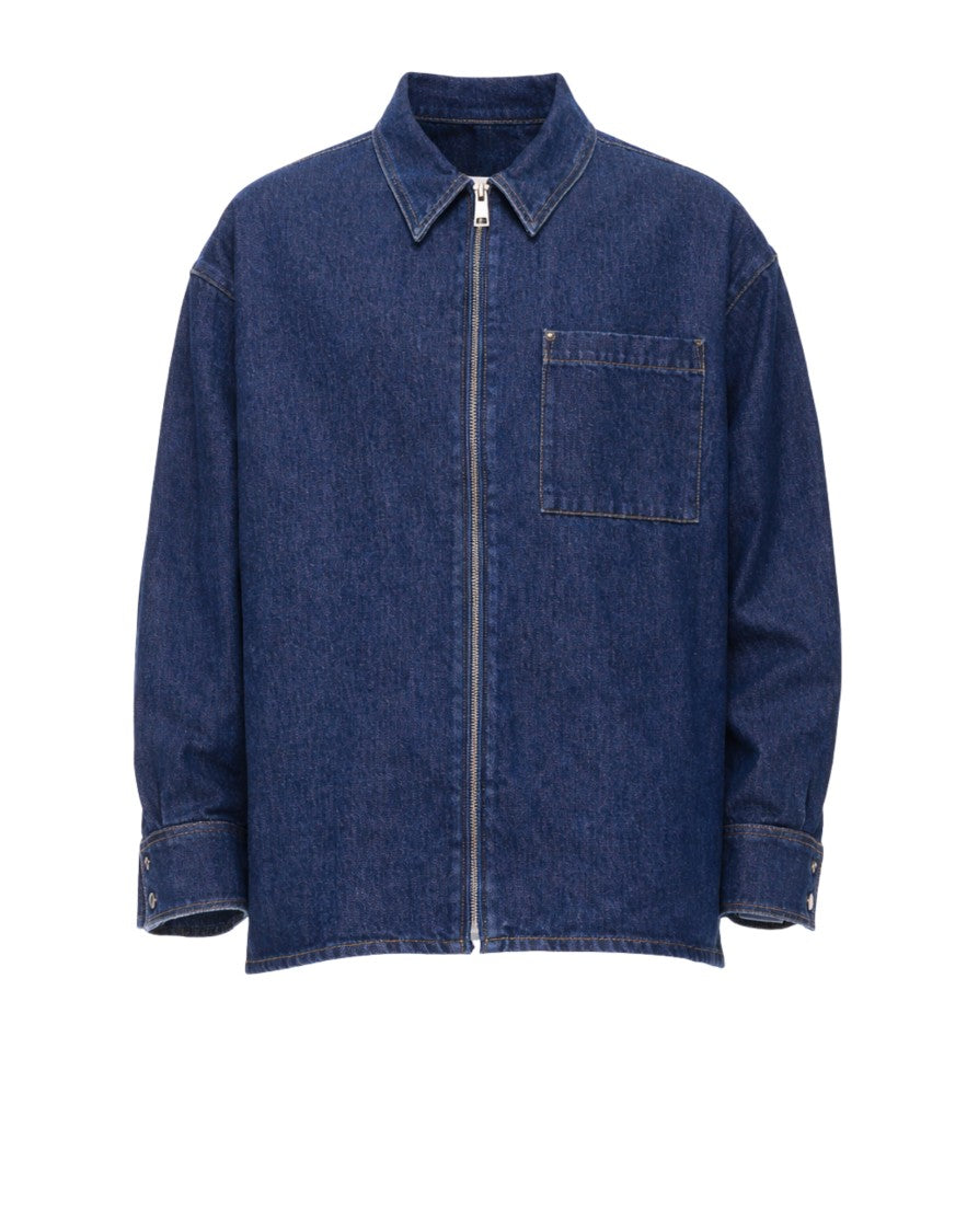 Desmore Men’S Dark Denim Overshirt