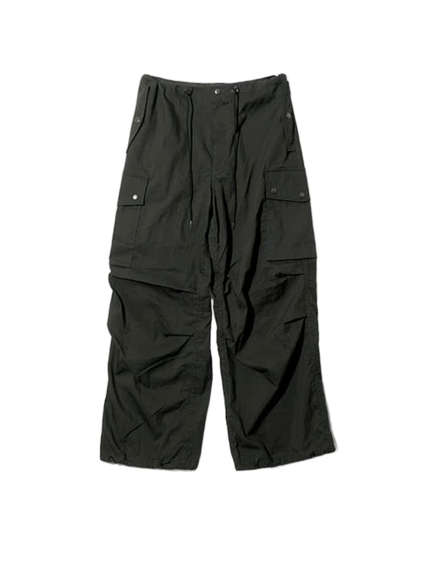Needles Utilitarian Straight Pants With Flap Pockets And Drawstring Waist