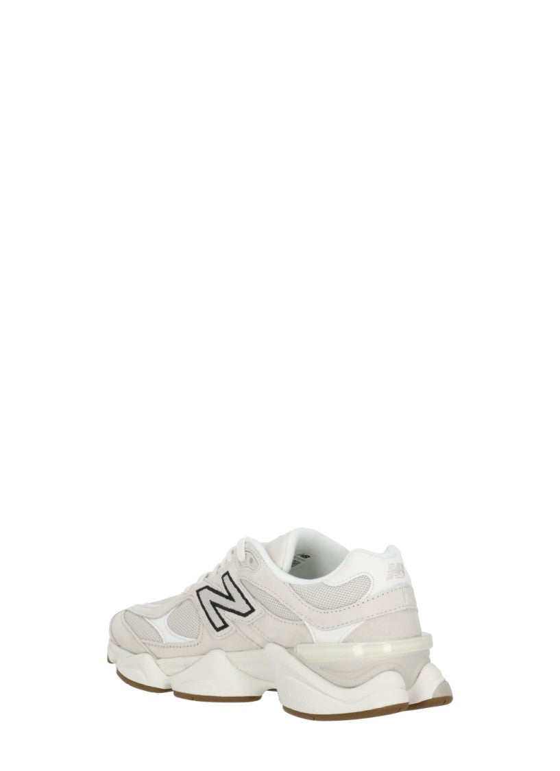 New Balance Ivory Leather Fabric Abzorb Cushioning Low-Top Sneakers
