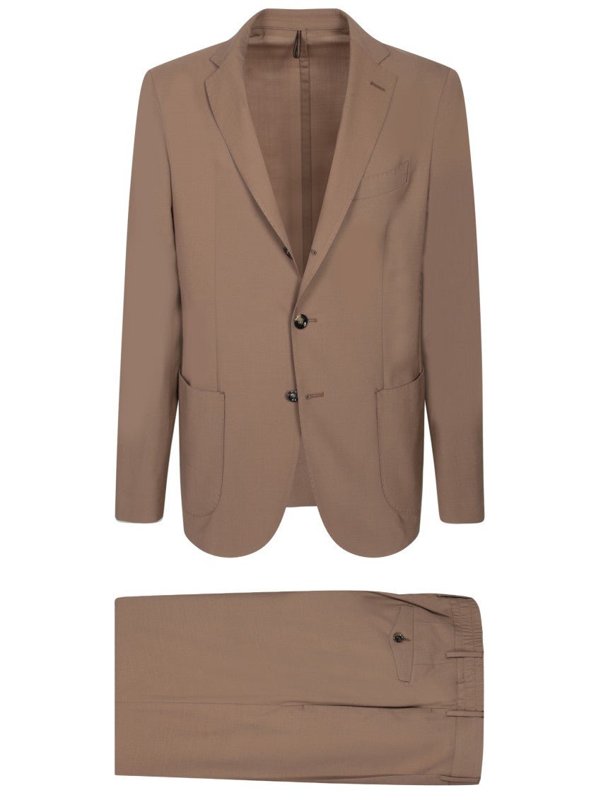 Dell'oglio Three-Button Green Suit With Tailored Trousers