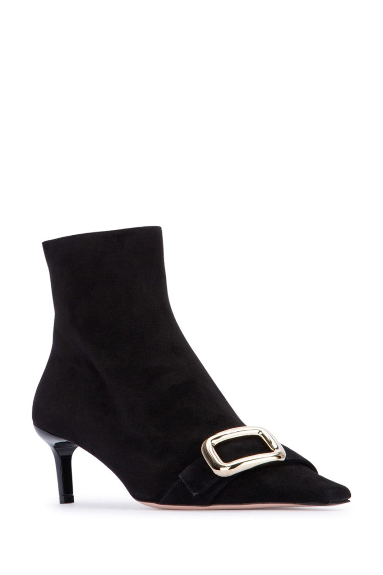 Roger Vivier Ankle Boots With Pointed Toe And Buckle Detail