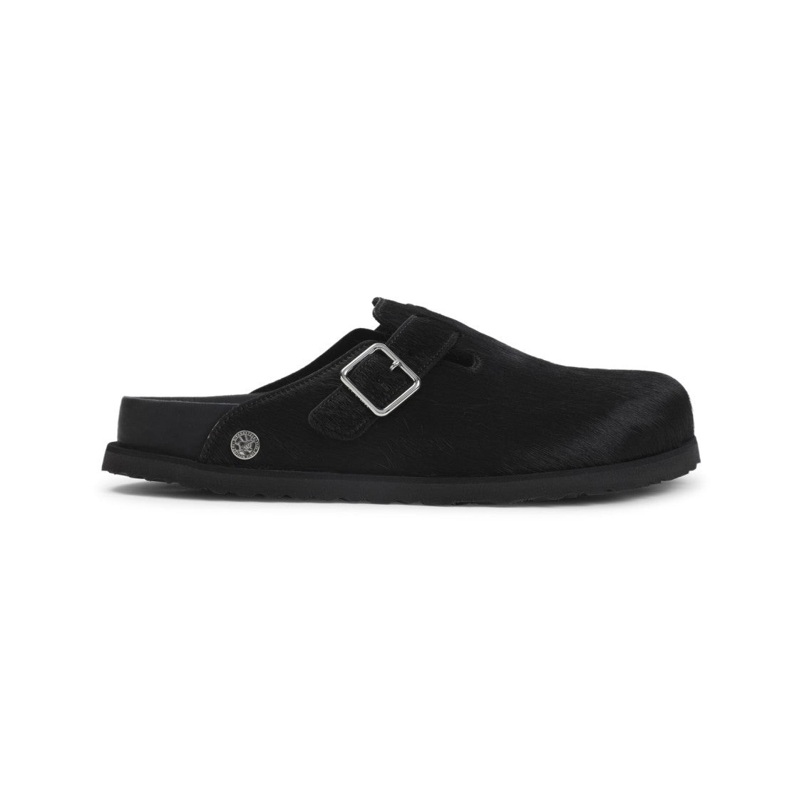 Birkenstock 1774 Boston Black Calf Hair Mules
