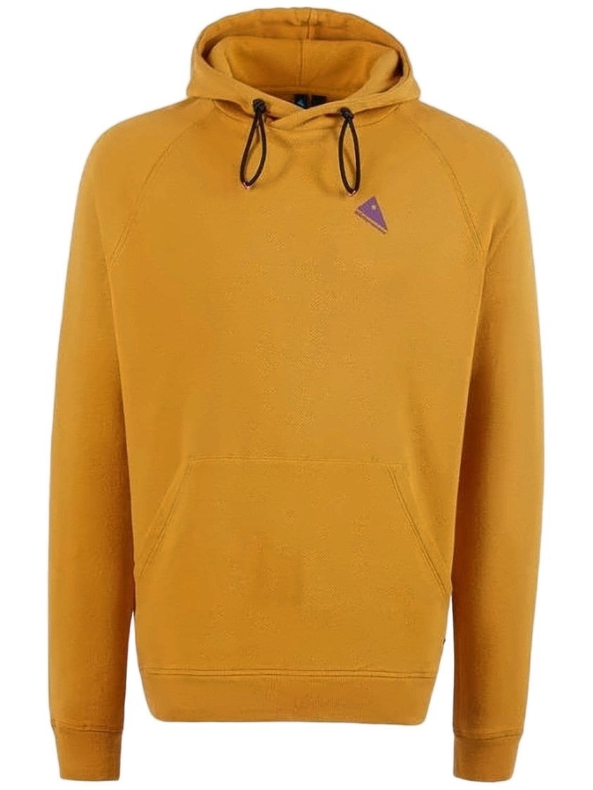 Klattermusen Mustard Yellow Hoodie With Graphic Back