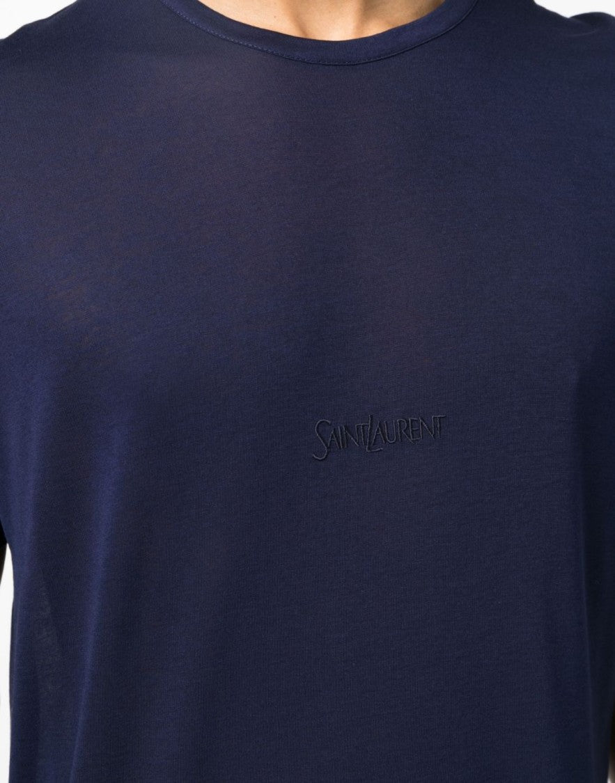 Saint Laurent Embroidered Logo T-Shirt