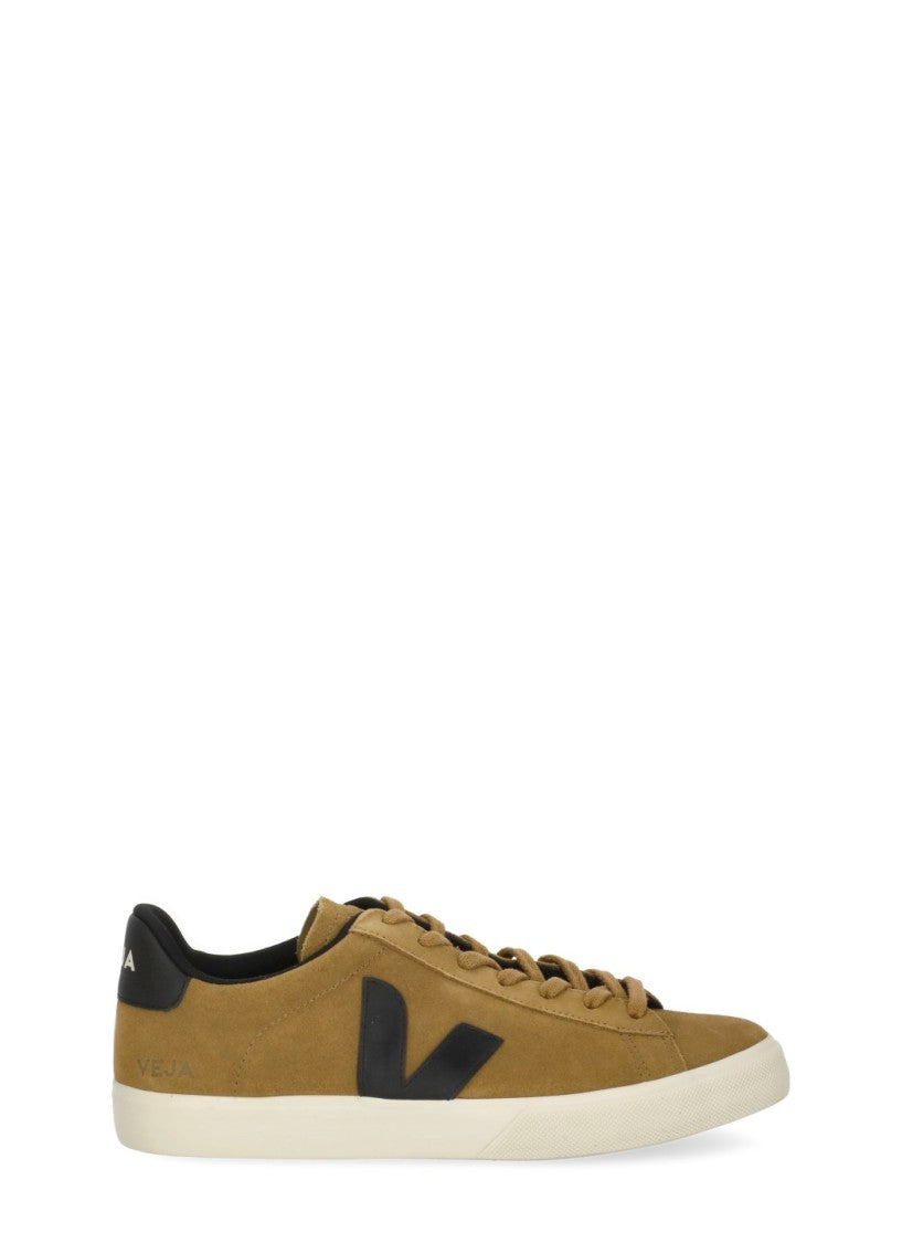 Veja Brown Suede Iconic Black Accent Sneakers