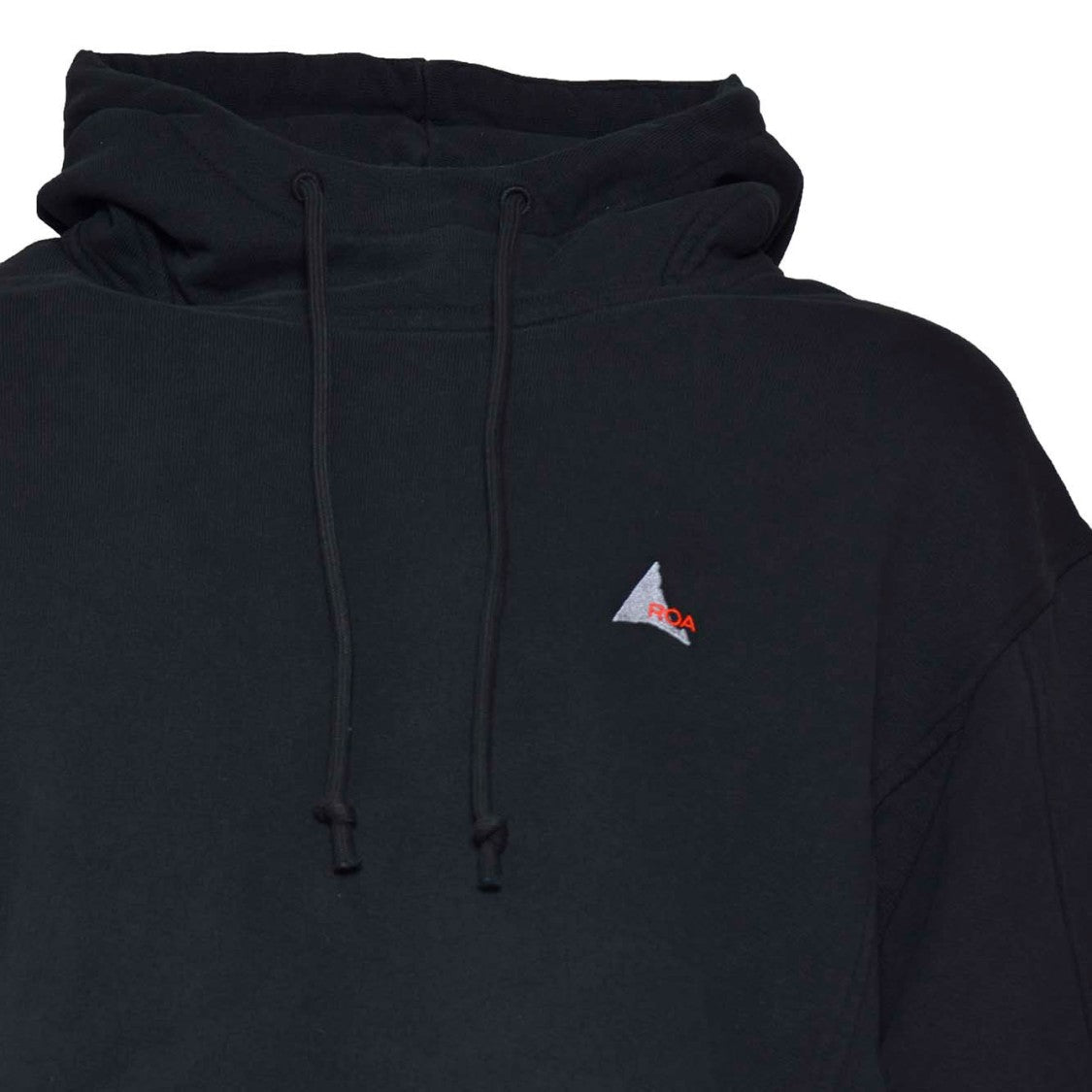 Roa Black Cotton Heavy Hoodie