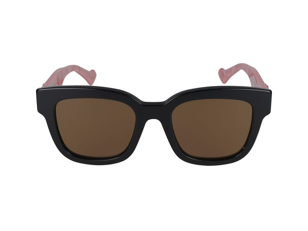 Gucci Black Gg0998s Square Gold Sunglasses