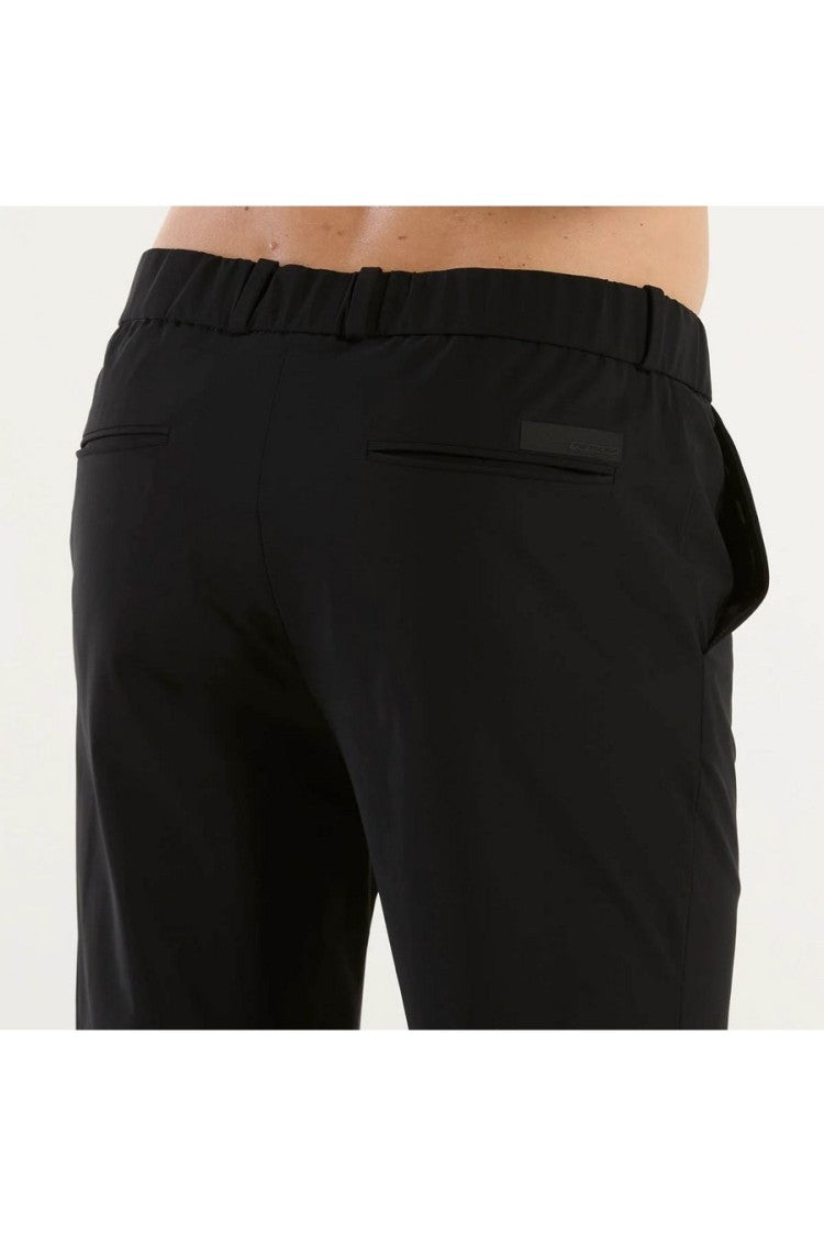 Rrd Black Cotton-Blend Formal Pants