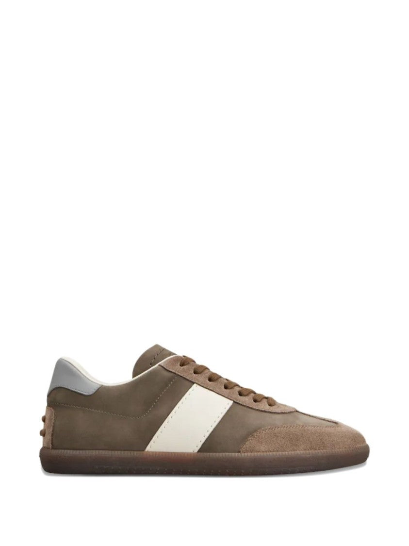 Tod's Low-Profile Calf Leather Sneakers With Contrasting Detailing