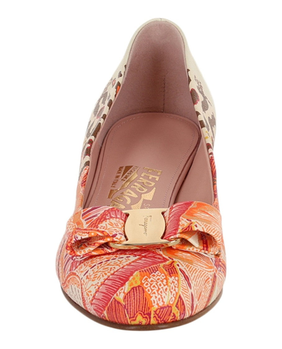 Ferragamo Vara Print Pumps